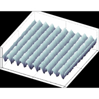 SEM and TEM images of a multilayer-coated, blazed diffraction grating fabricated by CXRO